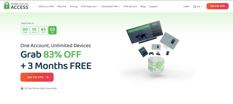 PIA VPN- Best VPN services