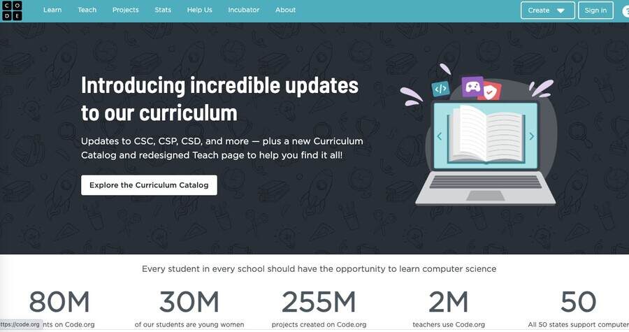 code the learning website for kids 