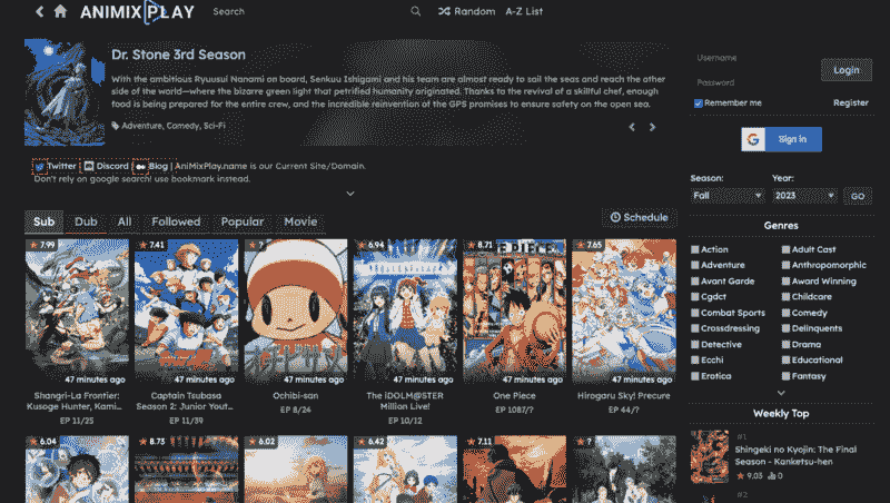 Animixplay - Top Sites like Gogoanime