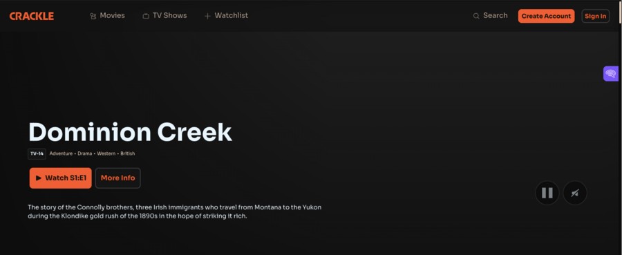 Crackle - Alternatives to Project Free TV