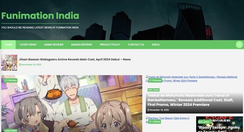 Funimation - Topmost Site like Gogoanime 