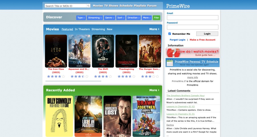 PrimeWire - Project Free TV Alternatives